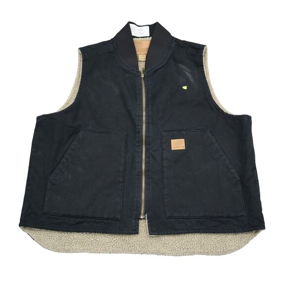 Skechers Vest Mens XL Black Plain Sleeveless Front Pockets Full Zip Jacket - Picture 1 of 16